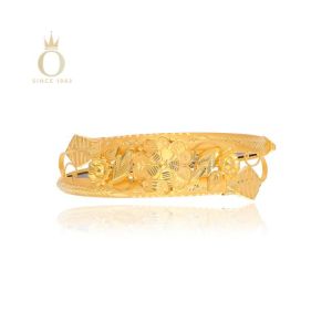 Floral Glow Gold Noa Bangle