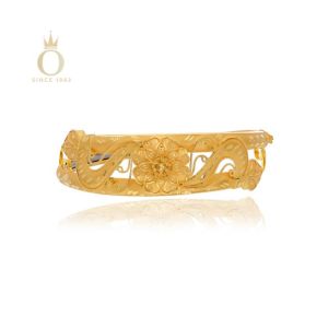 Wavy Blossom Gold Noa Bangle