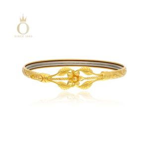 Flowers & Leaves Gold Noa Bangle