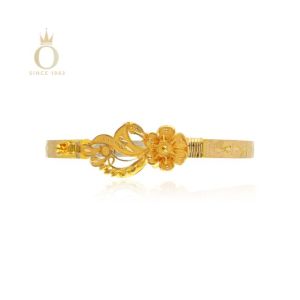 Magical Bloom Gold Noa Bangle-Yellow Gold-22