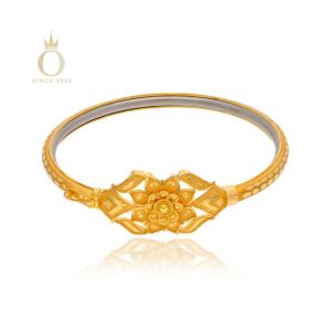 Sunflower Desire Gold Noa Bangle-Yellow Gold-22