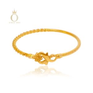 Minimalist Appeal Gold Noa Bangle-Yellow Gold-22