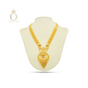 Traditional Treasure Gold Long Necklace-Yellow Gold-22