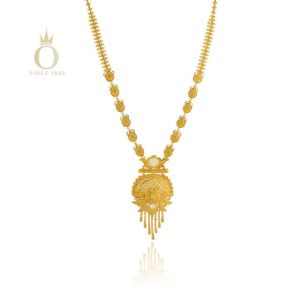 Enchanting Allure Gold Long Necklace-Yellow Gold-22