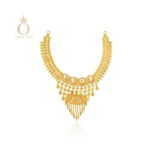 Bridal Royalty Gold Necklace-Yellow Gold-22