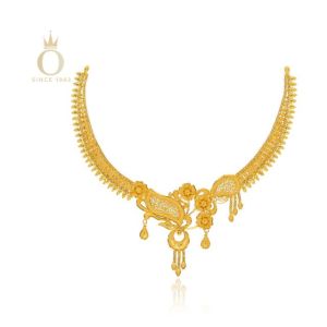 Brilliant Hue Gold Necklace-Yellow Gold-22