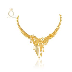 Peacock Blossom Gold Necklace