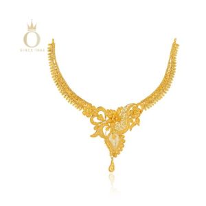 Timeless Dazzle Gold Necklace-Yellow Gold-22