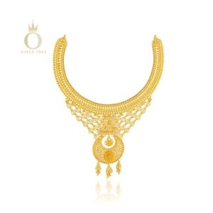 Moonlit Aura Gold Necklace-Yellow Gold-22