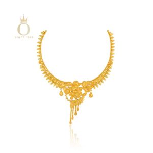 Enchanting Blossom Gold Necklace-Yellow Gold-22