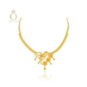 Exquisite Gardenia Gold Necklace-Yellow Gold-22