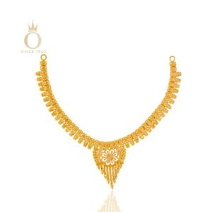 Princess Bloom Gold Necklace-Yellow Gold-22