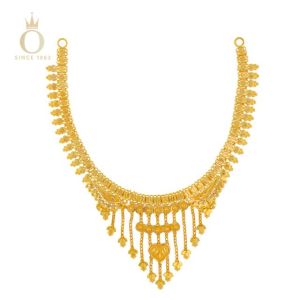 Dangling Blossom Gold Necklace