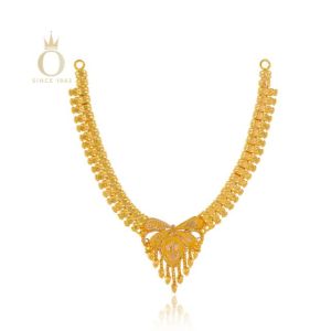 Handcrafted Beauty Gold Necklace-Yellow Gold-22