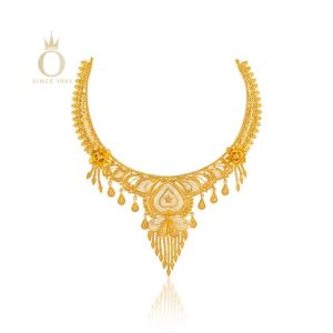 Traditional Adore Gold Necklace-Yellow Gold-22
