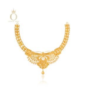 Forest Queen Gold Necklace-Yellow Gold-22