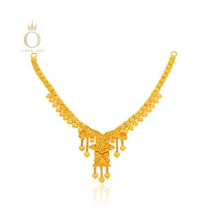 Cultural Craft Gold Necklace-Yellow Gold-22