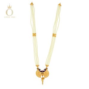 Intricate Peacocks Gold Sitahar Necklace-Yellow Gold-22