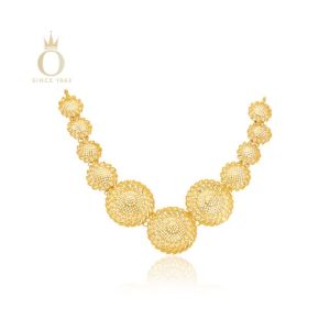 Cascading Blooms Gold Necklace