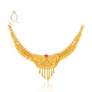 Handcrafted Wonder Gold Necklace