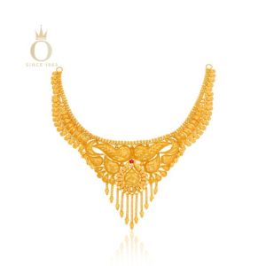 Regal Perfection Gold Necklace-Yellow Gold-22