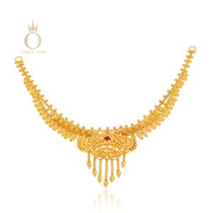 Cultural Reflection Gold Necklace-Yellow Gold-22