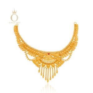 Statement Art Gold Necklace
