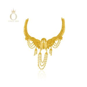 Splendid Butterfly Gold Necklace-Yellow Gold-22