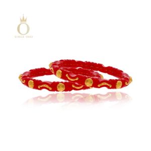 Classy Heritage Gold Pola Bangle-Yellow Gold-22
