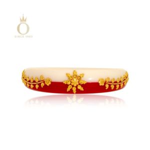 Dual Glow Gold Pola Bangle-Yellow Gold-22
