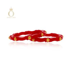 Spherical Aura Gold Pola Bangle