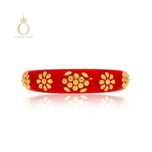 Versatile Blossom Gold Pola Bangle-Yellow Gold-22