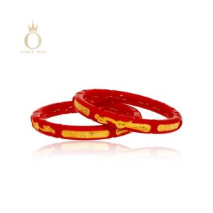 Ethnic Glamour Gold Pola Bangle