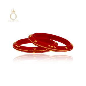 Simple Sophistication Gold Pola Bangle