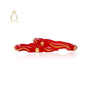 Ethnic Craft Gold Pola Bangle