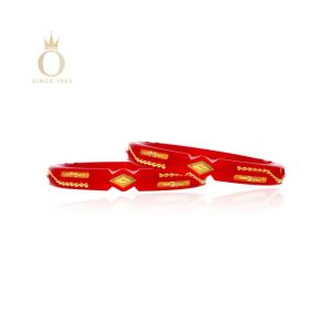 Artistic Allure Gold Pola Bangle-Yellow Gold-22
