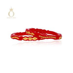 Minimalist Bride Gold Pola Bangle-Yellow Gold-22