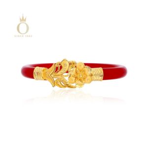 Serene Vase Gold Pola Bangle-Yellow Gold-22