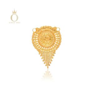 Spherical Bloom Gold Pendant-Yellow Gold-22