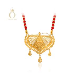 Cultural Aura Gold Pendant-Yellow Gold-22