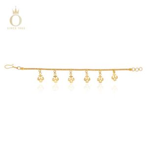 Stylish Anchor Gold Bracelet-22-Yellow Gold